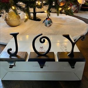 Pottery Barn Stocking Holder - JOY